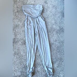 Altar’d State Strapless Gray jumpsuit